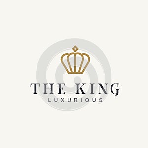 Vintage Crown Royal King Queen logo design