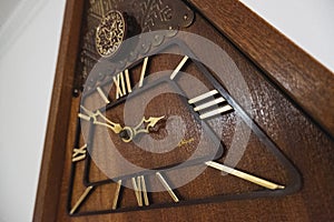 Vintage cuckoo clock. Traditional cuckoo clock