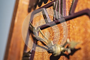 Vintage cuckoo clock. Traditional cuckoo clock