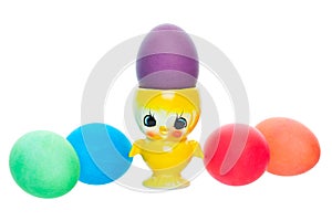 Vintage Cup With Eggs