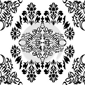 Vintage damask pattern, great design for any purposes. Indian paisley pattern vector seamless.