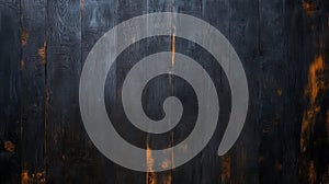 Vintage Dark Wood Texture: Rustic Black Grey Background