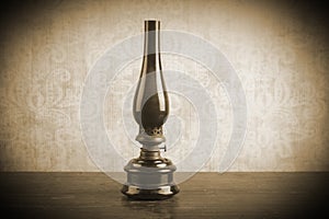 Vintage darkroom lamp, photographic equipment