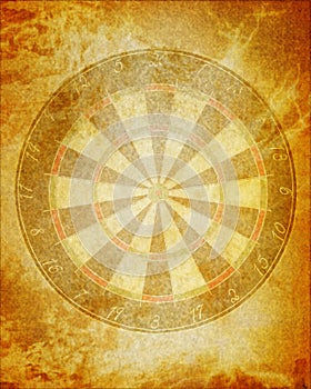 Vintage dartsboard