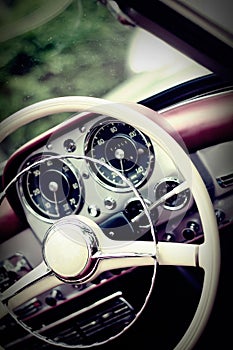 Vintage dashboard photo