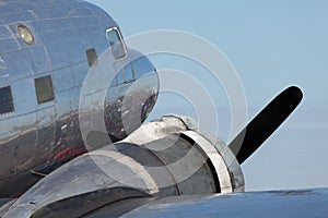 Vintage DC-2 Propeller Airplane