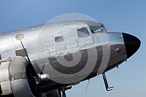 Vintage DC-2 Propeller Airplane