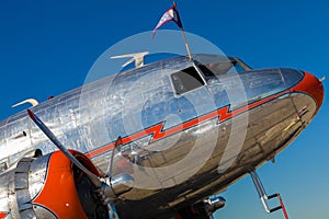 Vintage DC-3 airplane