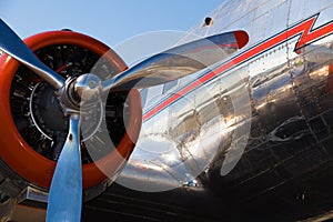 Vintage DC-3 airplane