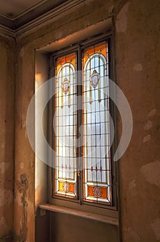 Vintage decorated window