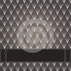 Vintage decorative background. With a dark background rhombuses