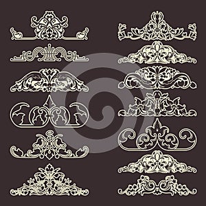 Vintage decorative elements