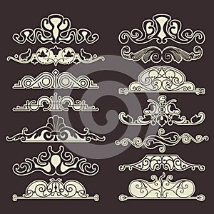 Vintage decorative elements