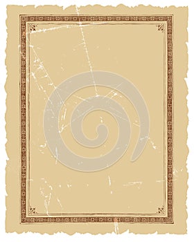 Vintage Decorative Frame Vector Background Design