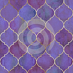 Vintage decorative grunge indian, moroccan seamless pattern photo