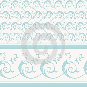 Vintage decorative scrollwork pattern