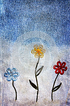 Vintage denim texture