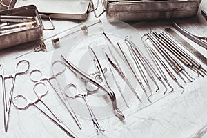 Vintage dental instruments