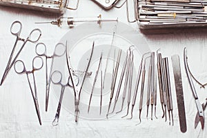 Vintage dental instruments