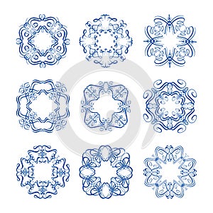 Vintage design elements set