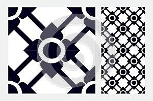 Vintage design patterned blue Tiles