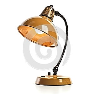 vintage desk lamp isolated on a white background