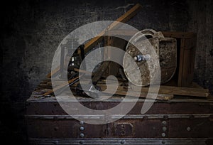 The vintage different instruments