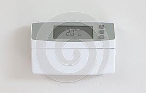 Vintage digital thermostat - Covert in dust - 20 degrees celcius