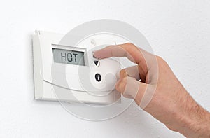 Vintage digital thermostat - Hot