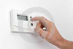 Vintage digital thermostat - Hot