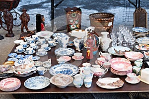 Flea market dishes