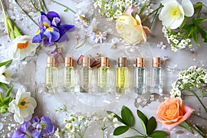 Vintage distillation trend brings stylish chic fragrance in perfume store for organic oil hint aromatherapy