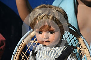 Vintage doll face