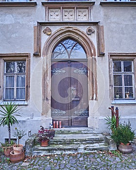 Vintage door in Altenburg, Germany