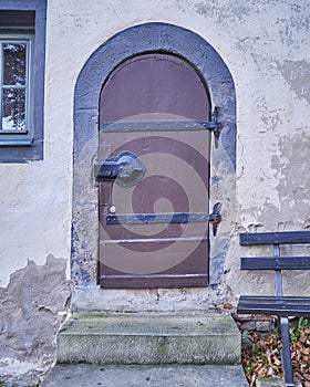 Vintage door in Altenburg, Germany