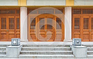 Vintage door Chinese style architechture