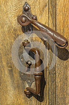 Antico maniglia un serratura 