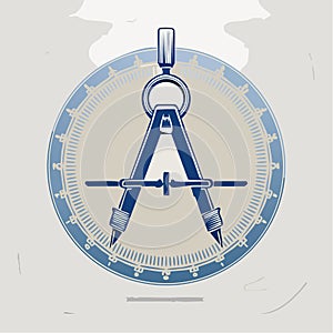 Vintage Drafting Compass for Precision Engineering