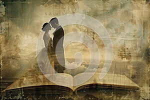 In a vintage dreamscape a timeless matrimony is chronicled photo