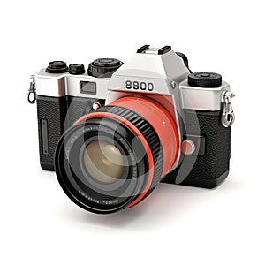 Vintage DSLR Camera with Lens Classic, retro style for photography enthusiasts and collectors photo