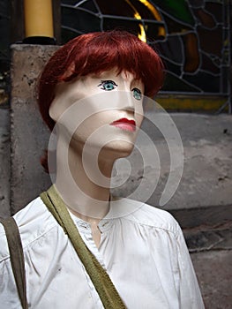 Vintage Dummy Mannequin Ginger Wig