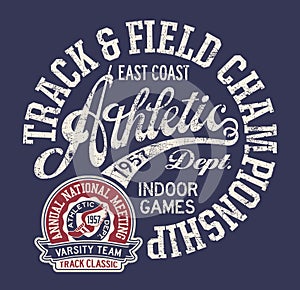 Vintage east coast track and field indoor games