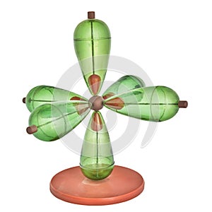 Molecular model isolated on a white background