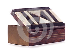 Vintage enamel snuff box photo