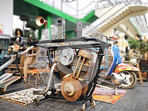 Vintage engine coffeetable photo