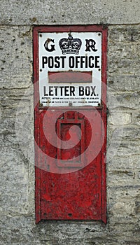 Vintage English Post Office Box
