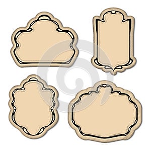 Vintage Engrave Art Deco Frame Set