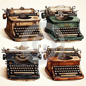 Vintage Engraved Typewriters: Add Style to Your Home Decor