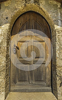 Vintage entrance door