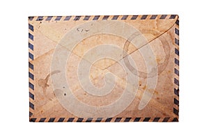 Vintage envelope isolated.